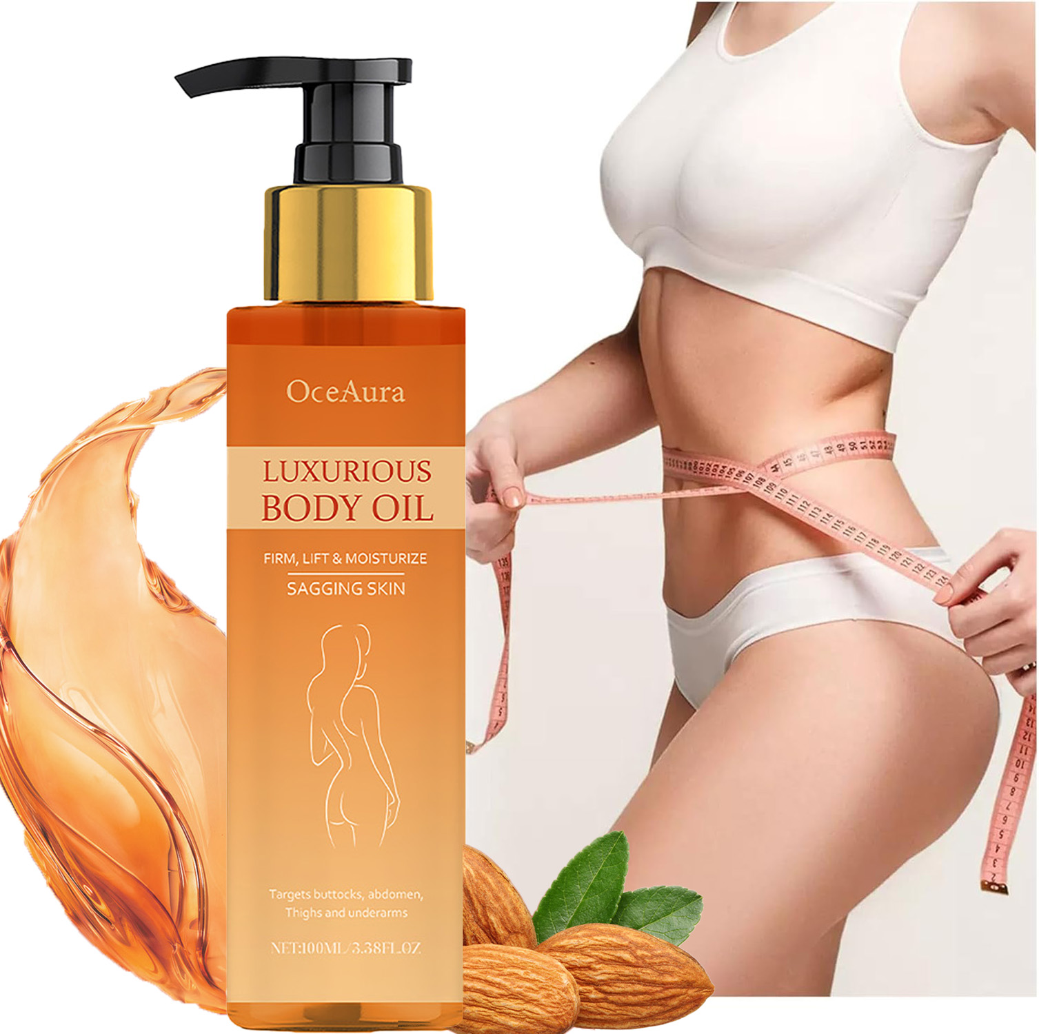 Luxury Skincare Cream - リフティング＆ファーミングボディオイル たるんだ肌を引き締め 深い保湿で乾燥肌を修復 柔らかくする魔法の贅沢な栄養オイル 100ml