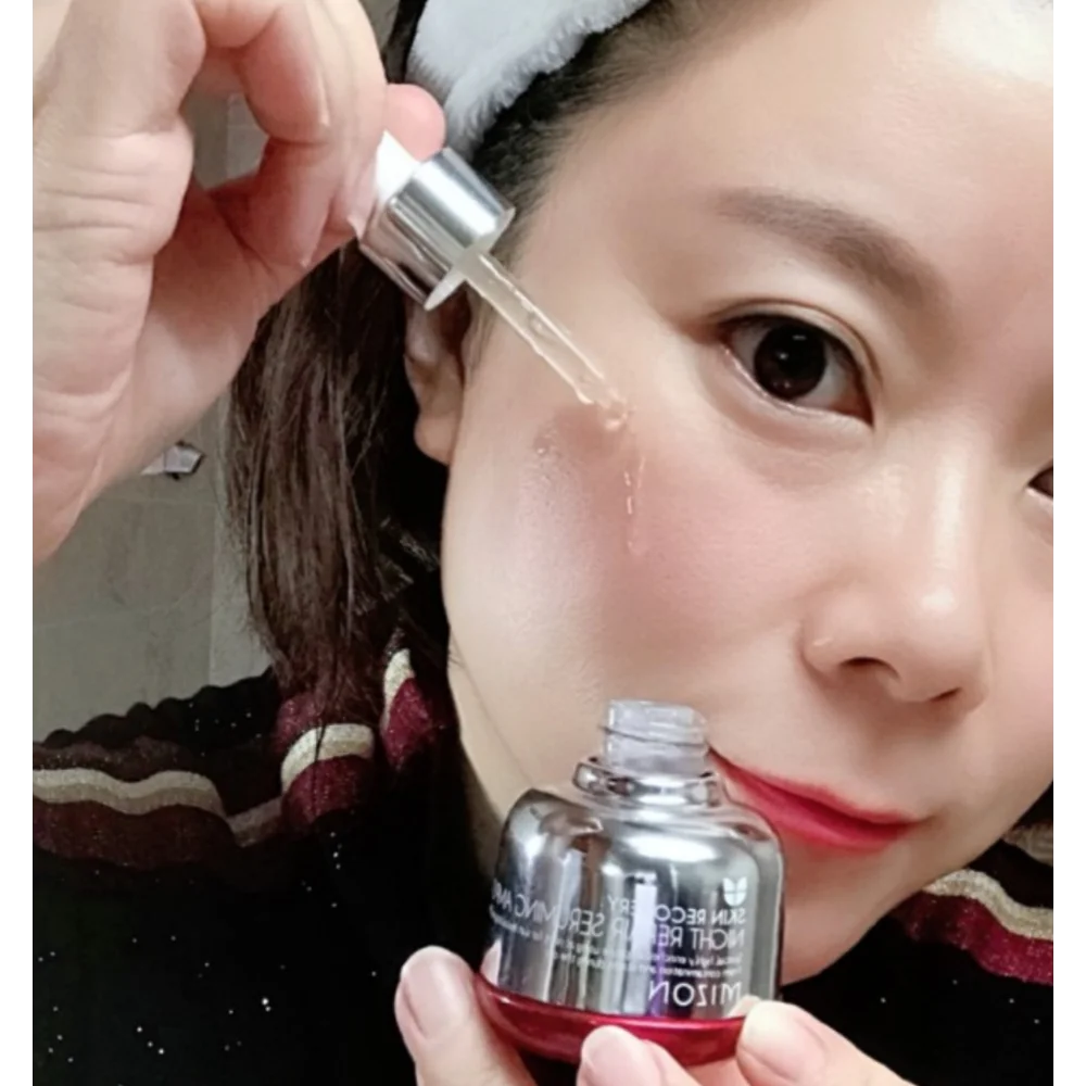 韓国 Mizon スキンリカバリーナイトリペアメルティングリ - Luxury Skincare Essence のレビューと価格