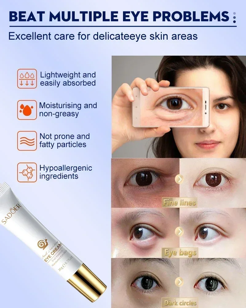 韓国のアイクリーム,くま防止,腫れ,細い線の色あせ,目の下の - Oligopeptide Wrinkle のレビューと価格